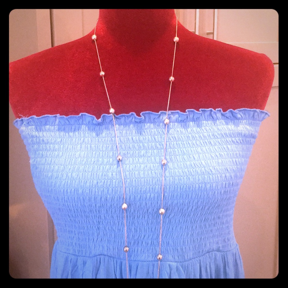 Venus smocked maxi dress